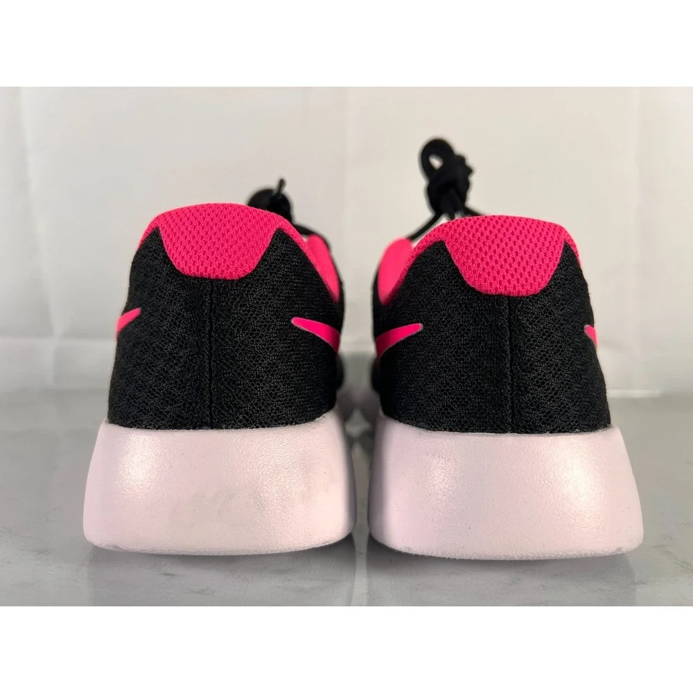 Nike Tanjun‎ GS Black Hyper Pink White Kids Size 6.5 Running Shoes 818384 061